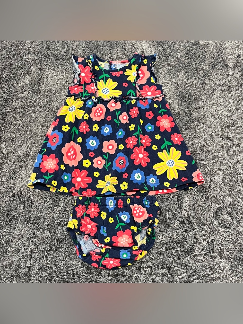 Child of Mine by Carter's baby girl floral dress set size 3-6M